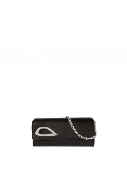 Off-White CLAM WALLET ON CHAIN - Black - Click Image to Close