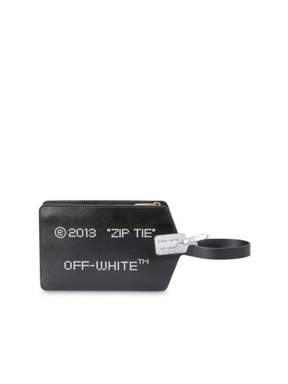 Off-White ZIP TIE MEDIUM CLUTCH - Black - Click Image to Close