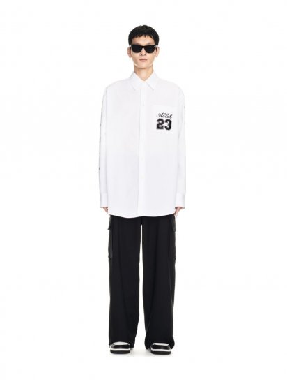 Off-White 23 Logo Overshirt - White - Click Image to Close