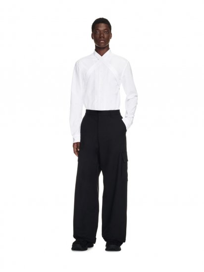 Off-White Ow Collar Shirt - White - Click Image to Close