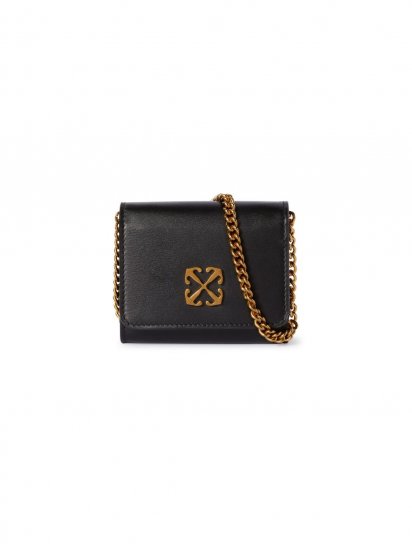 Off-White JITNEY VANITY WALLET ON CHAIN BLACK NO C on Sale - Black - Click Image to Close