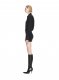 Off-White OFF JACQ TWIST SHIRT DRESS on Sale - Black