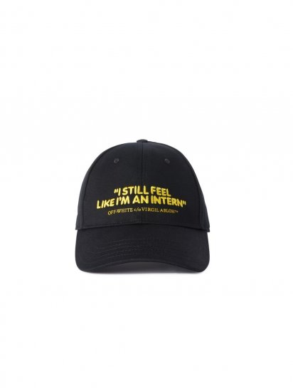 Off-White Intern Baseball Cap - Black - Click Image to Close