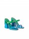 Off-White Shade Meteor Block Mule Sandal on Sale - Blue