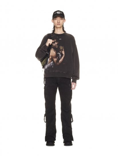 Off-White BACCHUS SKATE CREWNECK - Black - Click Image to Close