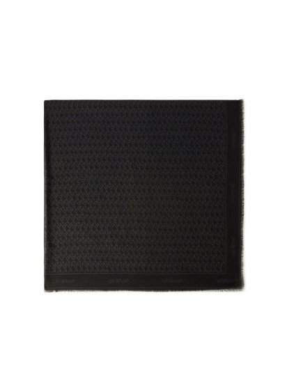 Off-White ALLOVER OFF STAMP SOFT SCARF - Black - Click Image to Close