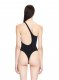 Off-White Off Stamp One-Shoulder Swimsuit - Black