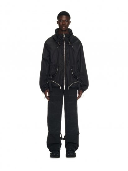 Off-White Nyl Hood Windbreaker - Black - Click Image to Close