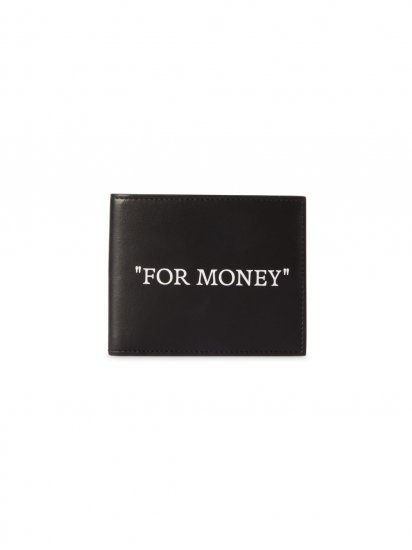 Off-White Quote Bookish Bifold - Black - Click Image to Close