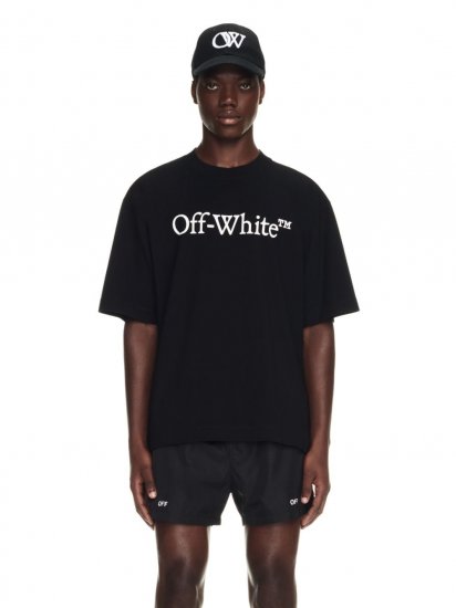 Off-White Off Stamp Swimshorts - Black - Click Image to Close