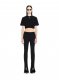 Off-White Off Stamp Rib Crop Tee - Black