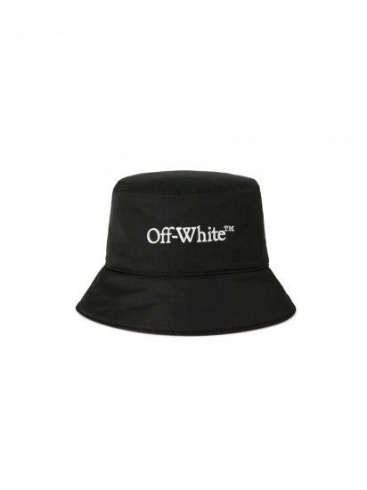 Off-White BOOKISH NYL BUCKET HAT - Black - Click Image to Close