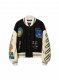 Off-White Embr Patch Croco Crop Varsity on Sale - Black