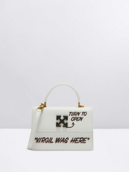 Off-White JITNEY 1.4 TOP HANDLE QUOTE - White - Click Image to Close