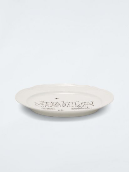 Off-White Off-White?? c/o Ginori 1735 Oval Tray - White - Click Image to Close