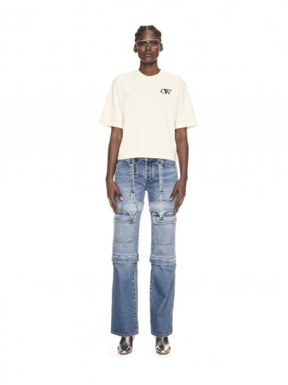 Off-White FLOCK OW BASIC TEE on Sale - White - Click Image to Close