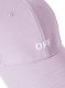 Off-White DRILL OFF STAMP BASEBALL CAP LILAC WHIT on Sale - Purple