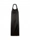 Off-White SATIN BELT LONG DRESS on Sale - Black