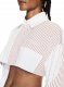 Off-White Motorcycle Popel Crop Shirt on Sale - White