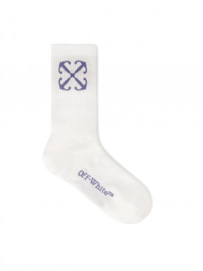 Off-White Arrow Mid Calf Socks on Sale - White - Click Image to Close