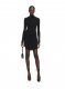 Off-White Twisted Mini Dress - Black