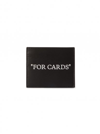 Off-White QUOTE BOOKISH CARD CASE - Black - Click Image to Close