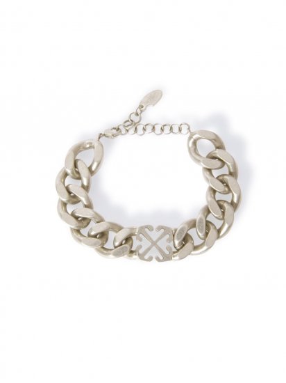 Off-White ARROW CHAIN BRACELET - Silver - Click Image to Close