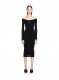 Off-White Off Stamp Slick Scoop Dress - Black