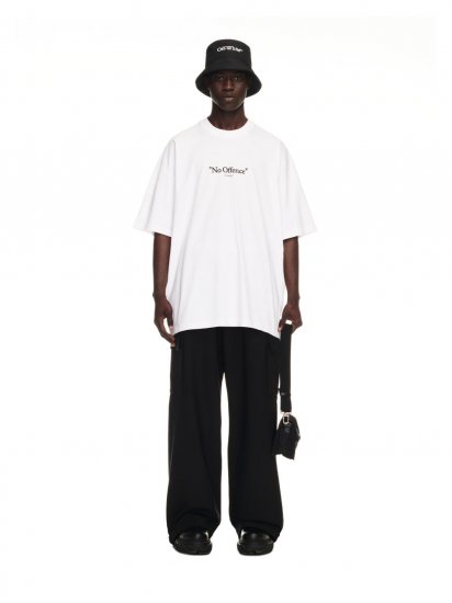 Off-White No Offence Over S/S Tee - White - Click Image to Close