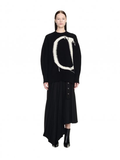 Off-White OW MAXI LOGO CREWNECK - Black - Click Image to Close