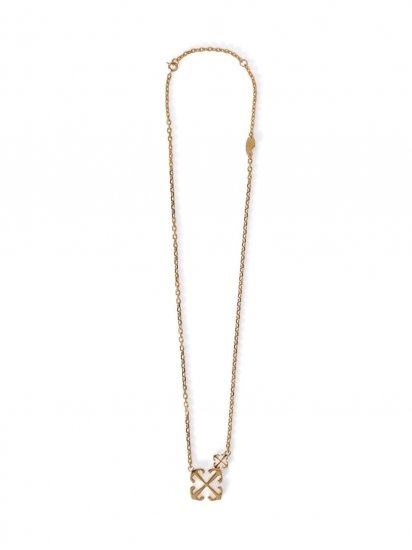 Off-White ARROW NECKLACE - Gold - Click Image to Close