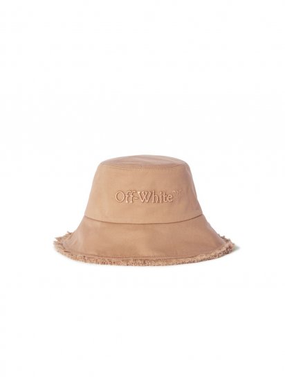 Off-White DRILL FRINGE OVER BUCKET HAT BEIGE BEIG - Neutrals - Click Image to Close