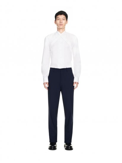 Off-White Ow Emb Techwool Slim Pant - Blue - Click Image to Close