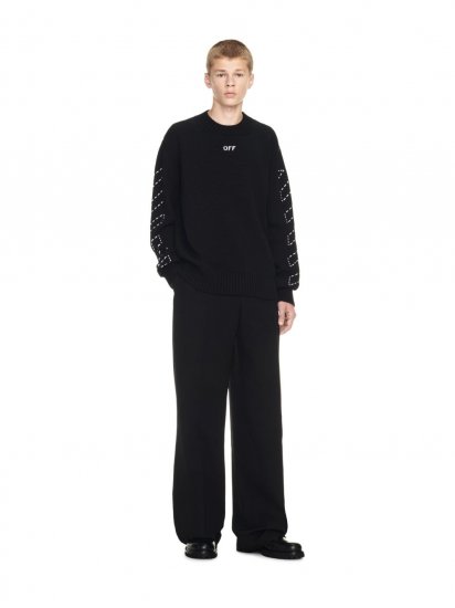 Off-White OW EMB DRYWO TAILOR PANT - Black - Click Image to Close