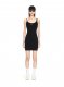 Off-White Off Stamp Rib Basic Tank Dress - Black