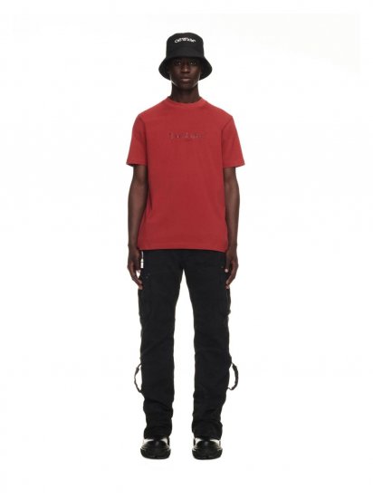 Off-White Give Me Space Slim S/S Tee on Sale - Red - Click Image to Close