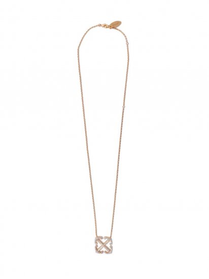 Off-White ARROW PAVE' PENDANT NECKLACE GOLD NO CO - Gold - Click Image to Close