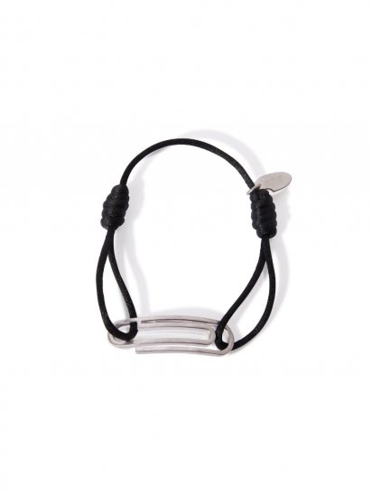 Off-White PAPERCLIP CHORD BRACELT - Silver - Click Image to Close