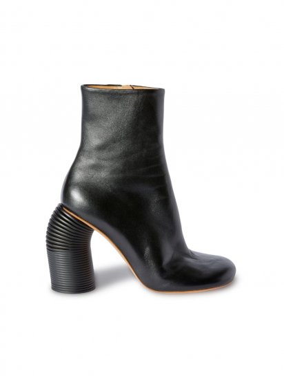 Off-White Tonal Spring Ankle Boot - Black - Click Image to Close