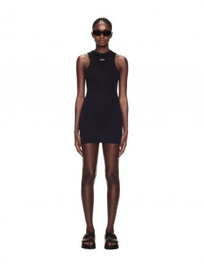 Off-White Sleek Rowing Dress - Black - Click Image to Close