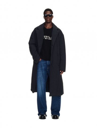 Off-White Arrow Padded Coat - Black - Click Image to Close