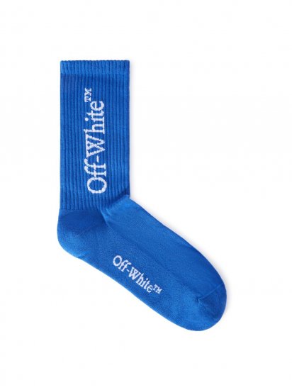 Off-White Bookish Socks - Blue - Click Image to Close