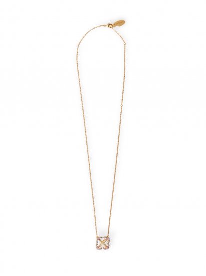 Off-White DEGRADE' ARROW PEND NECKLACE GOLD MULTI - Gold - Click Image to Close