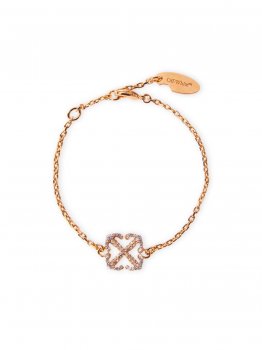 Off-White PAVE' ARROW BRACELET - Gold