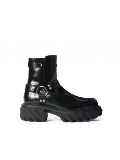 Off-White Tractor Motor Ankle Boot - Black - Click Image to Close