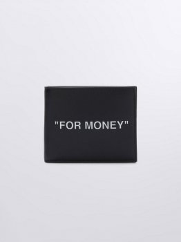 Off-White FOR MONEY BIFOLD WALLET - Black