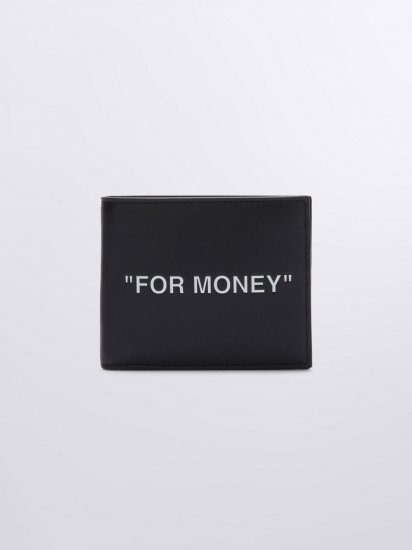 Off-White FOR MONEY BIFOLD WALLET - Black - Click Image to Close