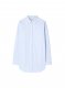 Off-White STRIPE POPLIN ROUND ZIP SHIRT LIGHT BLUE - Blue