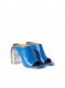 Off-White Silver Spring Mule on Sale - Blue