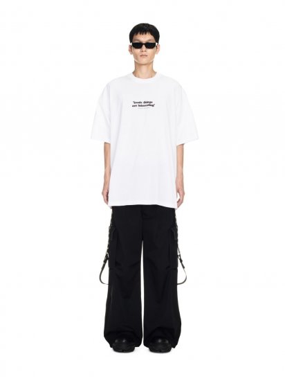 Off-White Ironic Quote Over S/S Tee - White - Click Image to Close